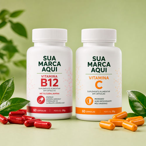 Vitamina B12 e C marca própria